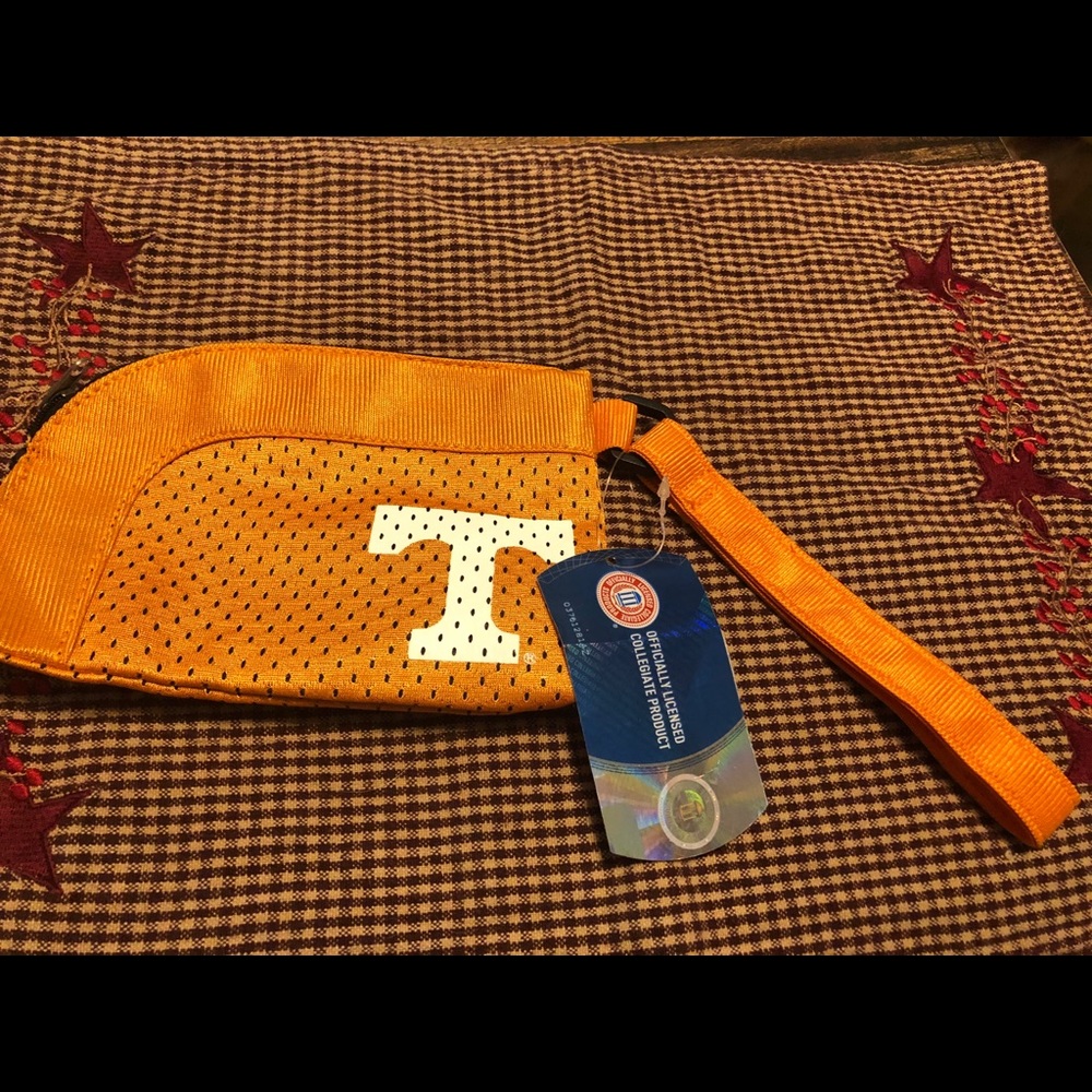 NWT University of Tennessee Orange Jersey Clutch